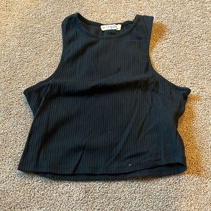 Black tank top